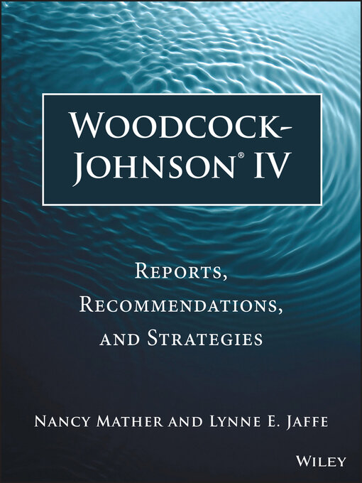 Title details for Woodcock-Johnson IV by Nancy Mather - Available